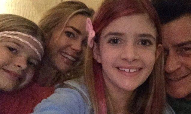  Kids come first! Charlie Sheen and Denise Richards play happy fa - Daily Mail  