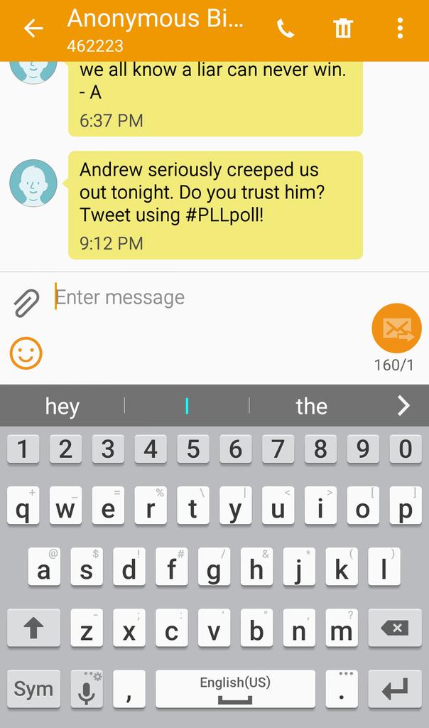 lizzzardofozzz's tweet image. Do I trust him? Well, a wise man once said trust no one but the man in the sky. I listened to that man. #PLLPoll