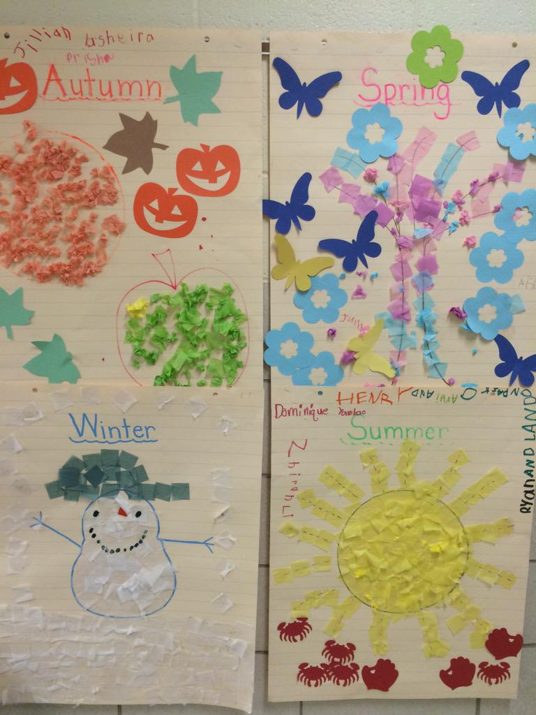 Seasons Chart Kindergarten