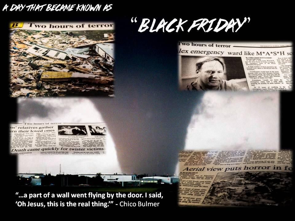 PrairieChasers's tweet photo. "City of Champions" is Edmonton's slogan because of the response to an F4 tornado in July 1987 #yeg #yegwx #funfact http://t.co/M81AokLHF0