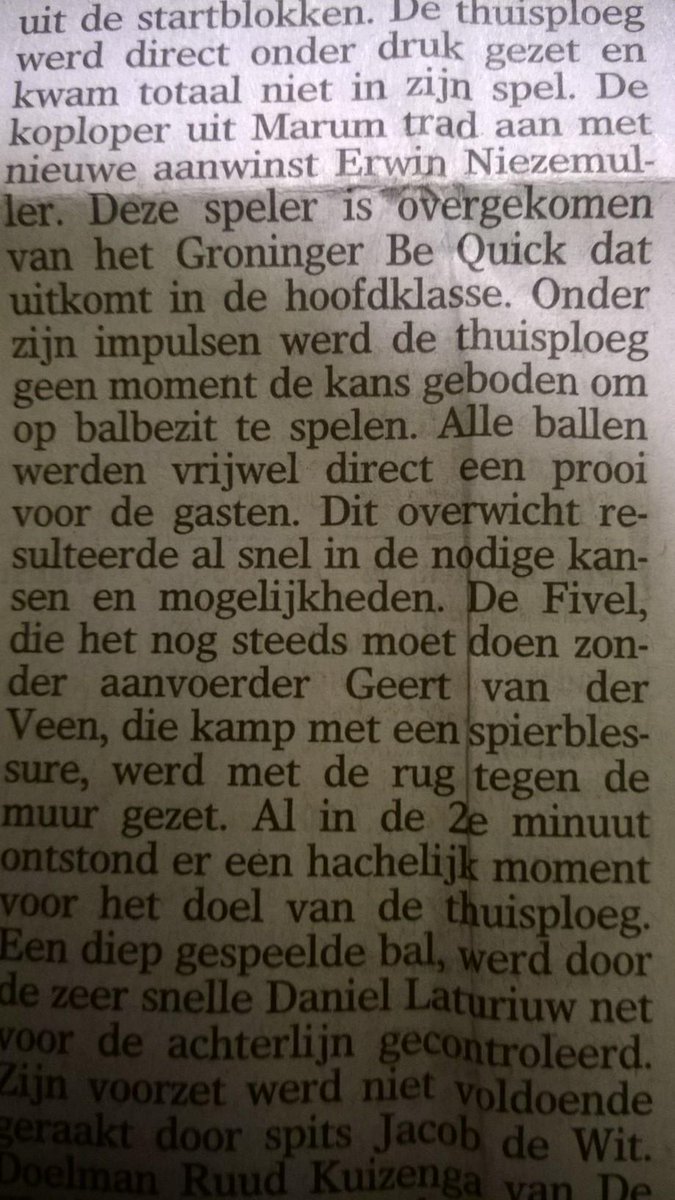 FCGOnline's tweet photo. 1/2 In #Ommelander Courant gisteren aandacht voor Erwin Niezemuller, voormalig jeugdspeler van FC Groningen http://t.co/pAylhZXFiP