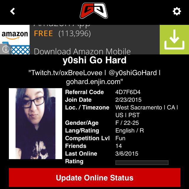 iBreeto's tweet image. Don't forget to check out the @Gamr2Gamr app! Use my referral code: 4D7F6D4