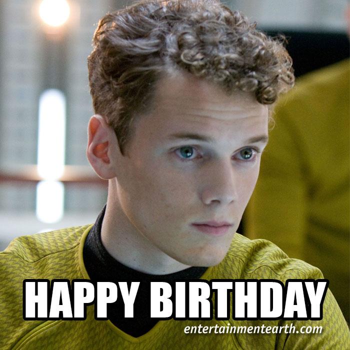 Happy 26th Birthday to Anton Yelchin of Star Trek ! Shop Collectibles:  