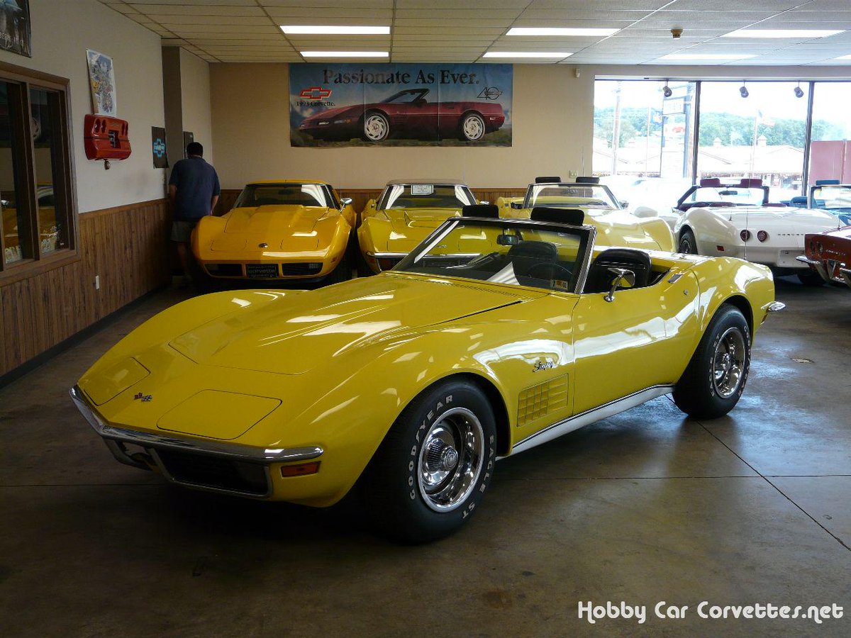 classic_trade's tweet image. 1970 Daytona Yellow Corvette Stingray Convertible 4spd All Original  classic.trade/vehicles/1970-…