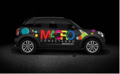 MINI COOPER con todo su smart design se suma al Macro.  Ve a su Stand y participa de la parte creativa..