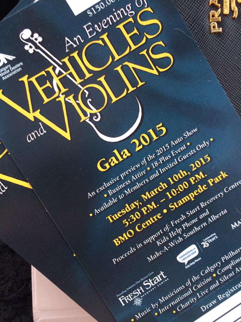 towerchrysler's tweet photo. We're excited to attend @AutoShowCalgary #vehiclesandviolins gala tonight! #yyccars #Calgary #autoshowcalgary http://t.co/sELTy9nM8F