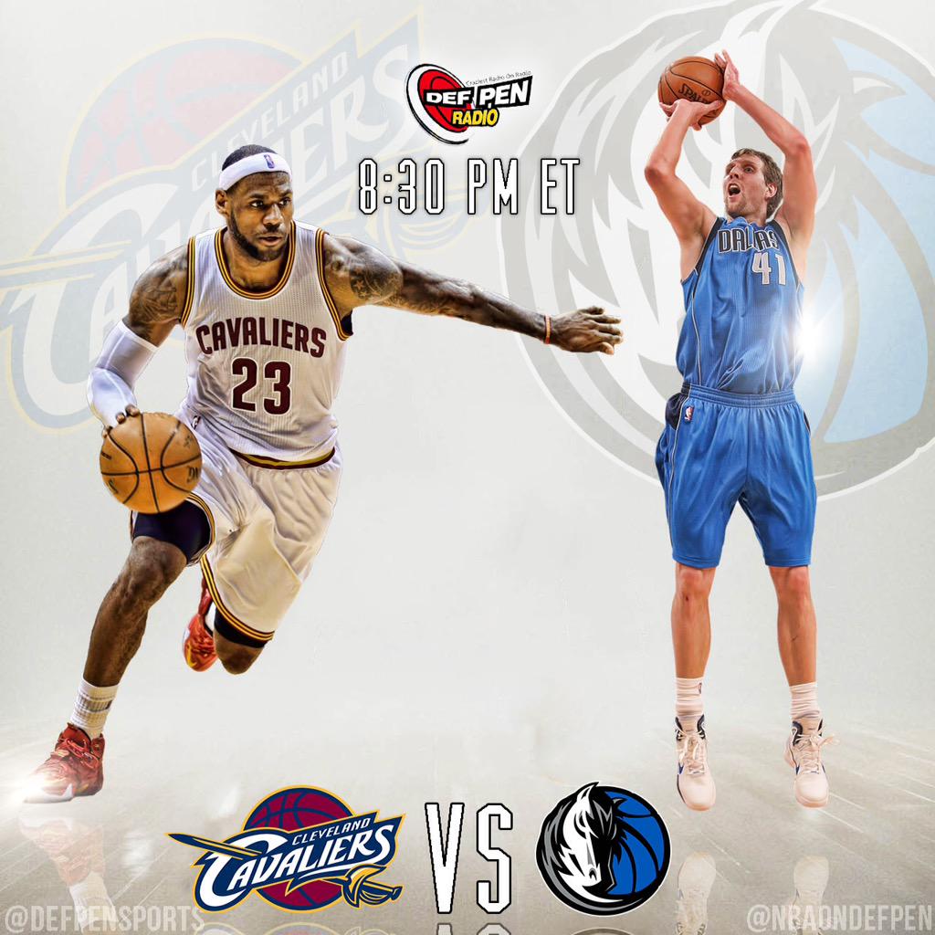 DefPenHoops's tweet photo. #DefPenGame2Watch is tipping off soon!
@cavs vs @dallasmavs!
Who ya got?
RT for #Cavs
FAV for #Mavs http://t.co/8Sk5IkRZBl