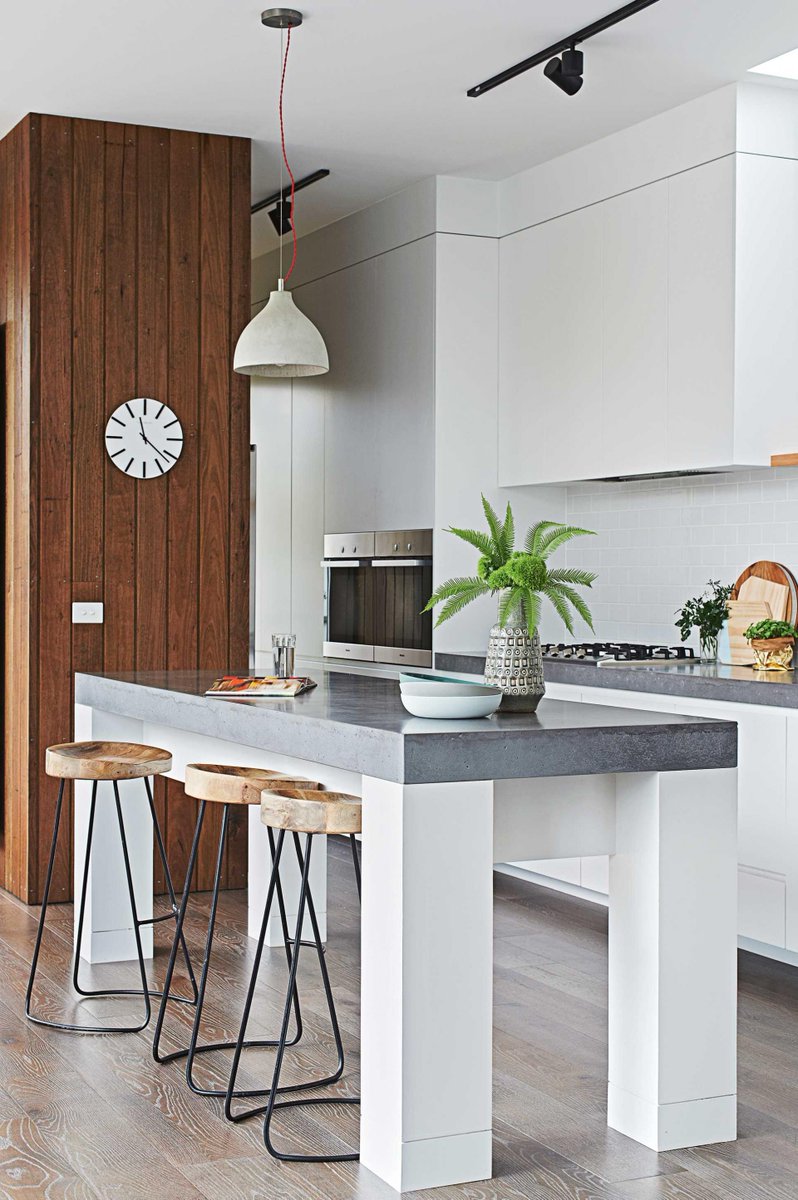 insideoutmag's tweet image. Concrete is a good option for a hard-working area like your kitchen. Here are more ideas:  insideout.com.au/products/trend…
