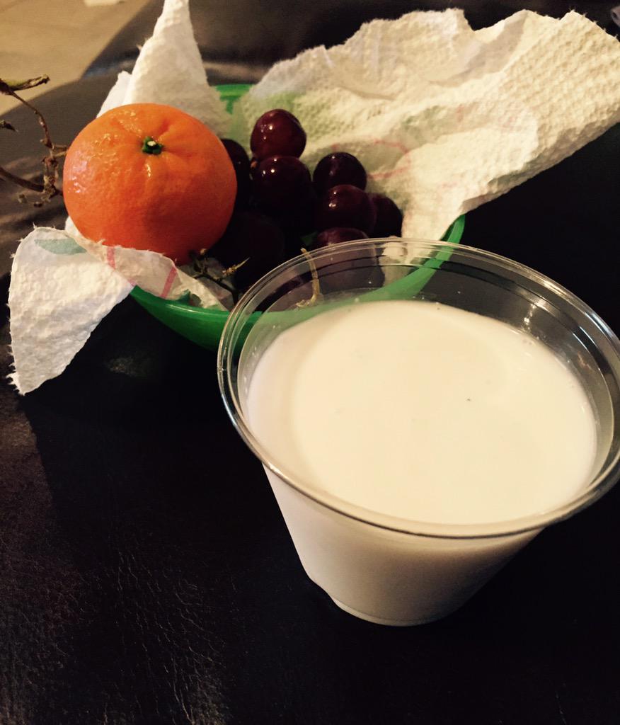 DustinPerson's tweet image. Late night snack with coconut milk!