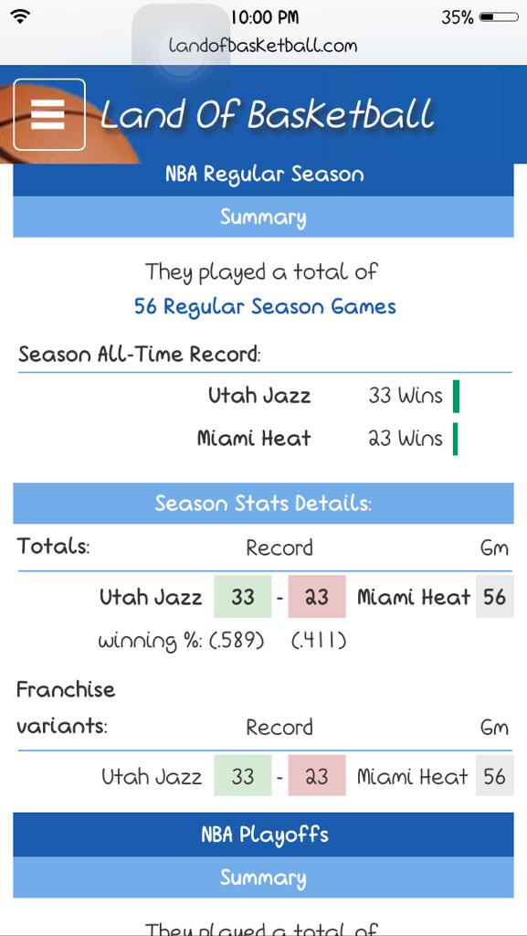 UAoptiJazz's tweet photo. @officialheatopt The all time head to head shows #advantageJazz http://t.co/QjSAORseSq