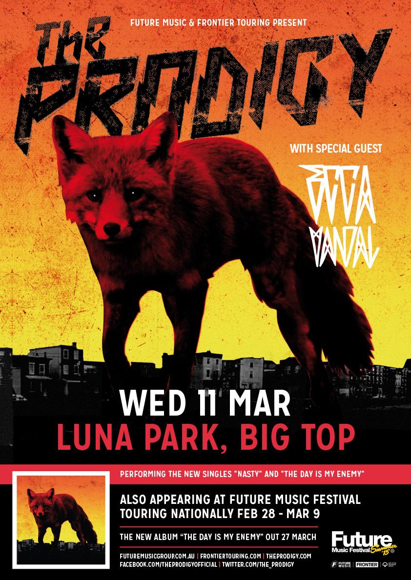 Book the first flight to Sydney to see <a href="/the_prodigy/">The Prodigy</a> tonight. A must see!

Artwork by MC