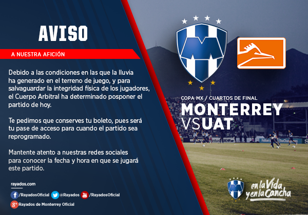 Rayados's tweet photo. Aviso a nuestra Afición y medios de comunicación: http://t.co/gv5LckEYHD http://t.co/xMUGRZYkIl
