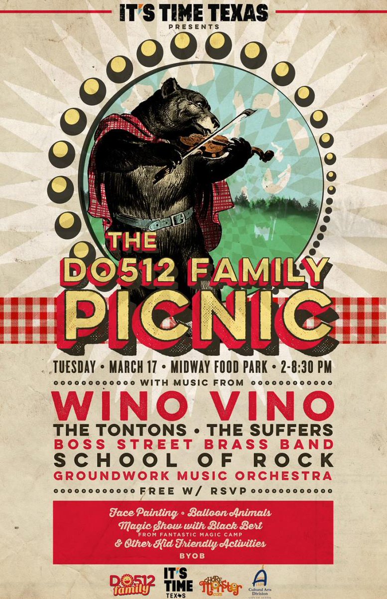 Join <a href="/do512family/">Do512 Family</a> &amp; <a href="/Itstime/">Elizabeth Sweeney</a> Texas for a #SXSW Family Picnic on 3/17! bit.ly/1DWY0N8
