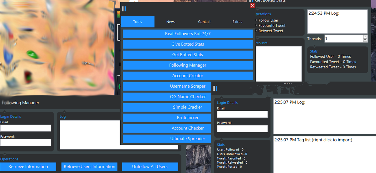 Cracks_And_Hack's tweet photo. If you want the #free #download for the #twitterbot #followers #bulk then follow + DM me. Also youll get some extras http://t.co/Ezmowz1PbM