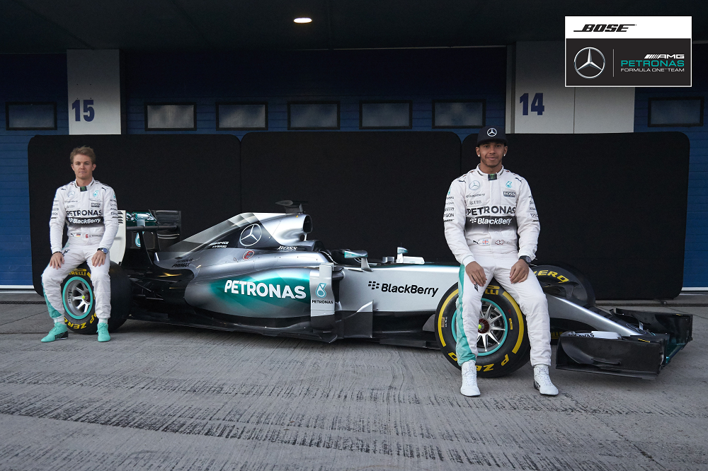 BoseCH's tweet photo. Wir sind stolz „Official Team Partner“ von @MercedesAMGF1  im Bereich Sound zu werden http://t.co/Lzbf8CfxAF http://t.co/0PFEY4QTXi