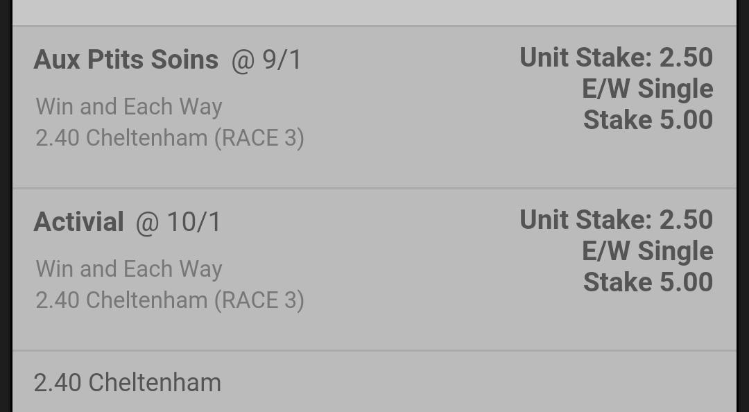 HorseTipsUk1's tweet image. CHELTENHAM TIPS 2.40pm

#HTUK1 

RT RT

#CheltFest