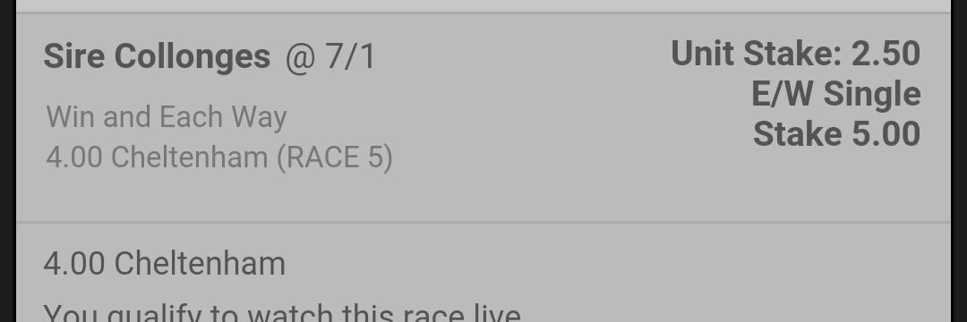 HorseTipsUk1's tweet image. CHELTENHAM TIPS 4pm

#HTUK1

RT RT

#CheltFest