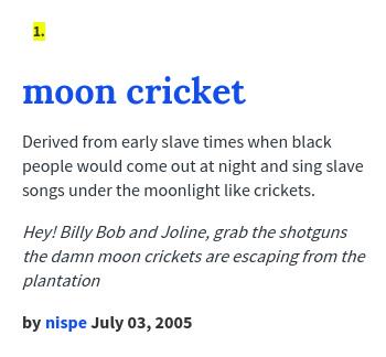 What is a Moon Cricket  