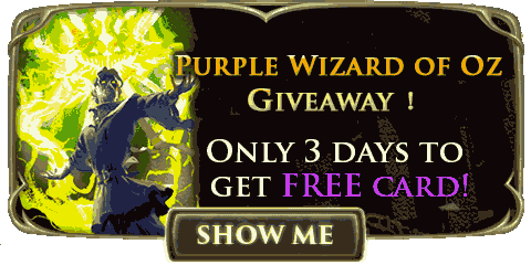 Alicevswndrlnd's tweet photo. #Wonderland don't miss the opportunity! Purchase $19.99 or higher and receive a #FREE Purple Wizard of Oz Card. http://t.co/nzJSbLiq2c