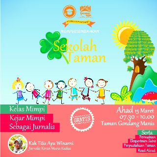 #setaman kali ini akan mndatangkan kak <a href="/titisayuw/">perisalahafeksi</a> seorang jurnalis kondang di <a href="/sekitarKudus/">Kudus</a>. Datang,kemudian ramaikan