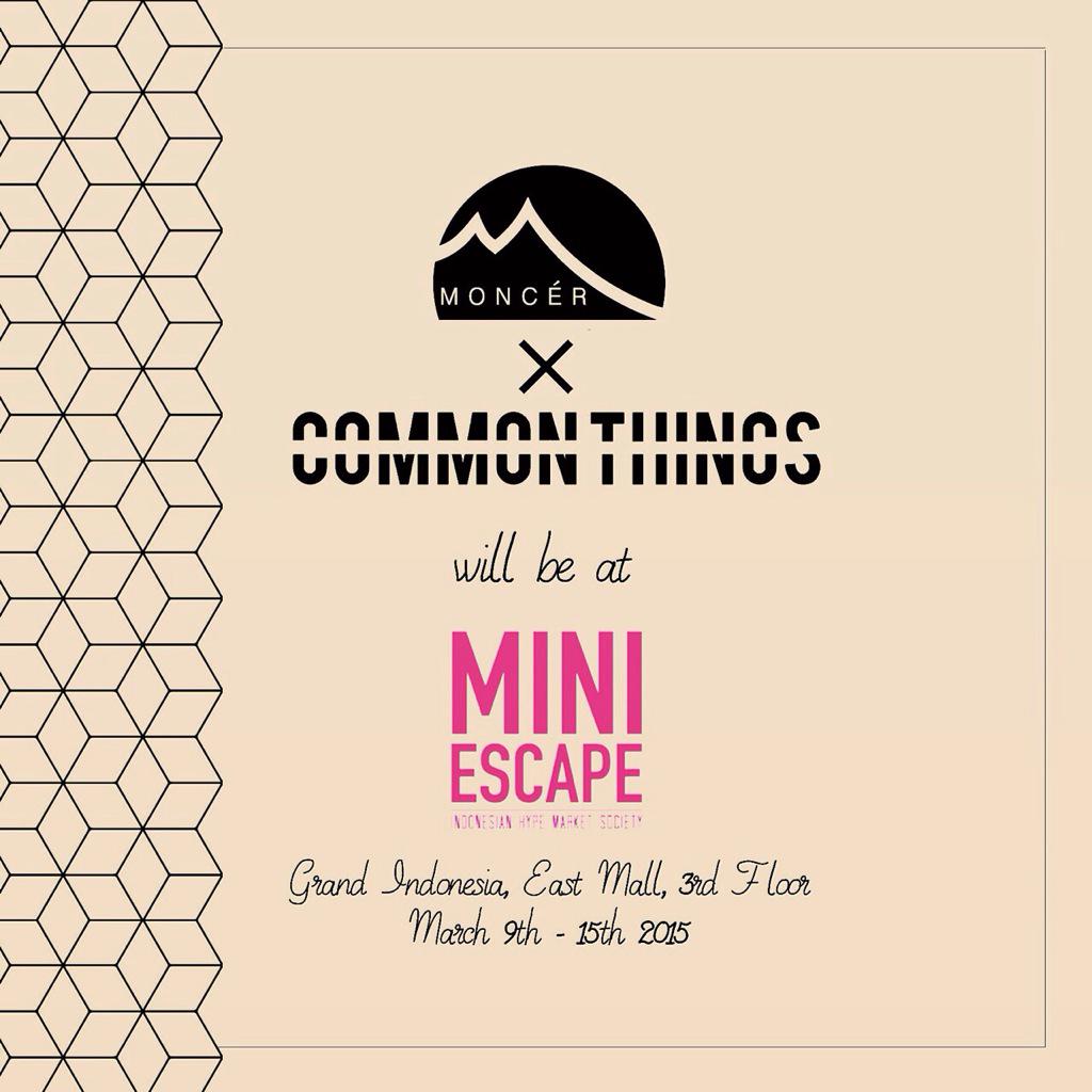 MoncerStore's tweet image. Hello! Moncerstore is here at "Mini Escape", East Mall Grand Indonesia
9-15 March 
Visit us and get special Promo!