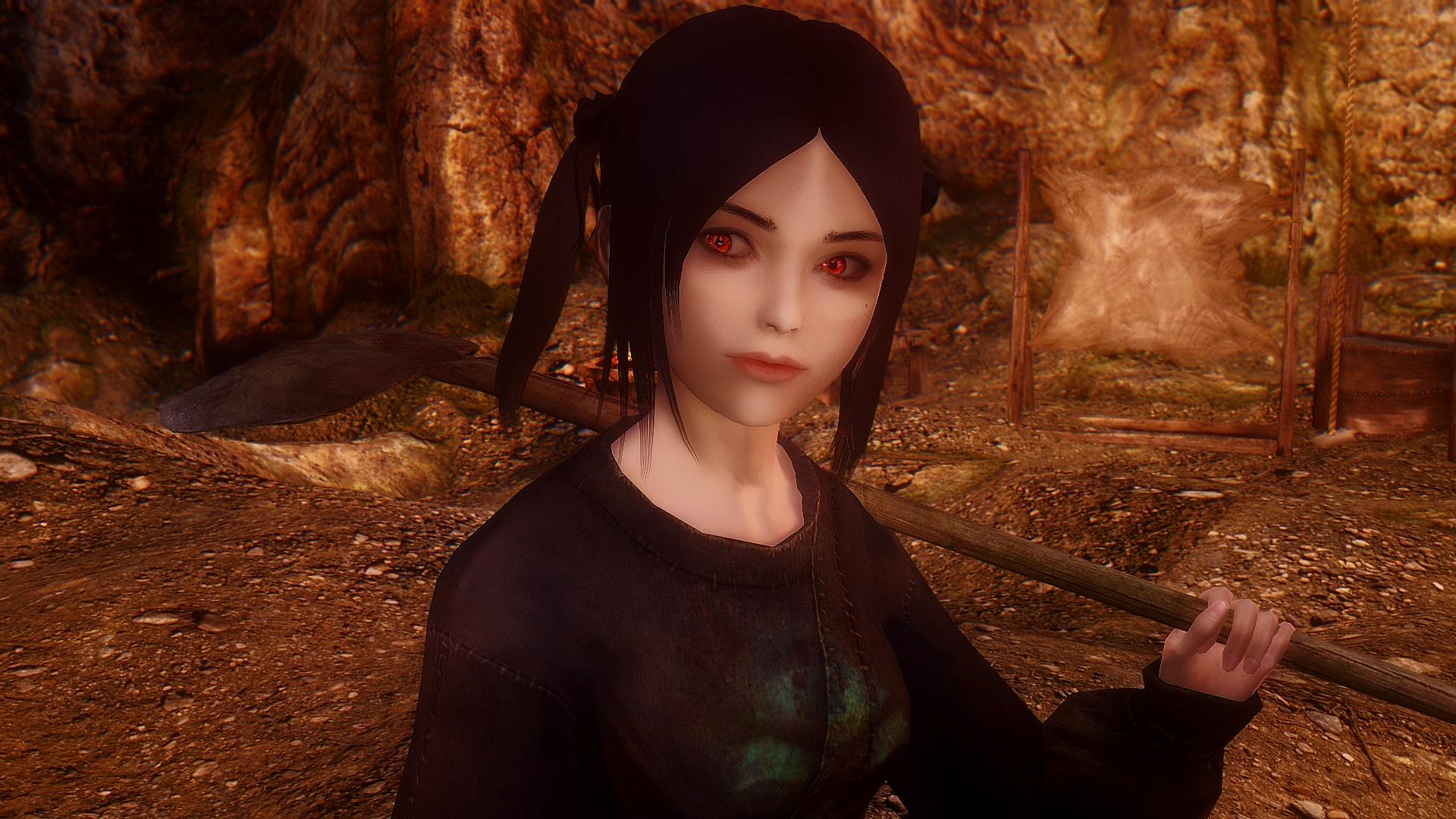 ドゥルルル ミースケさんのlamaeちゃんをバベットに置き換えるmodを導入してみました 競合してなくて良かった٩ ๑ ᴗ ๑ ۶ コンソールで呼び出した場所に溶鉱炉があったんでスコップ担いでますが可愛らしいですね Http T Co Nanl0dtja2 Twitter