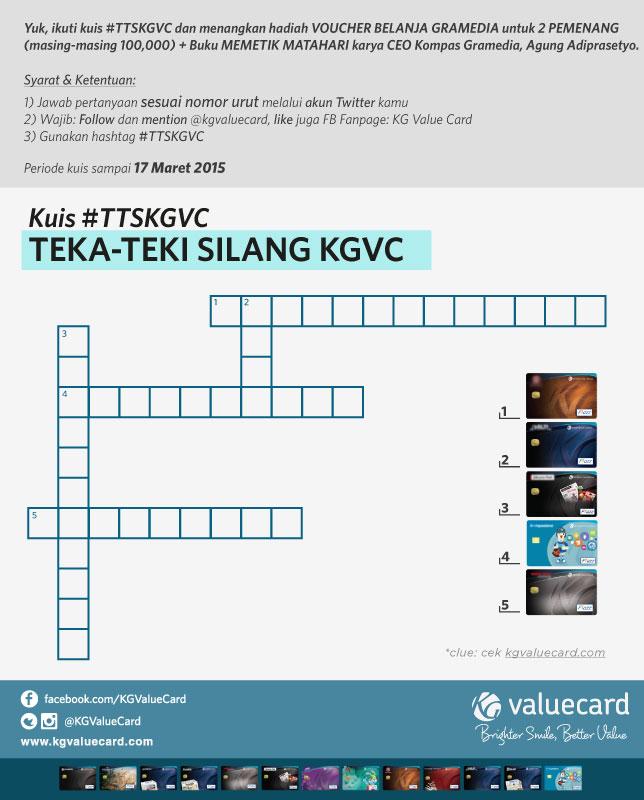 KGValueCard's tweet photo. Mau voucher Gramedia+buku gratis? Yuk ikutan kuis #TTSKGVC. Caranya lihat gambar ya
@Serbakuis
http://t.co/prfZjlD2fU http://t.co/dobAREG1K5