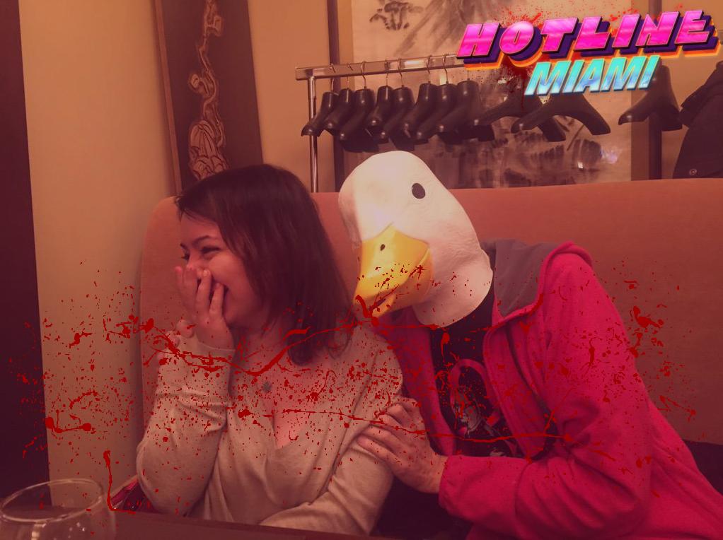 gnus78's tweet image. Я, @_Reevolver и Hotline Miami. Спасибо @ebanchiki за рисунок и @Beat_m и @Yoghikitt за фотошопы.