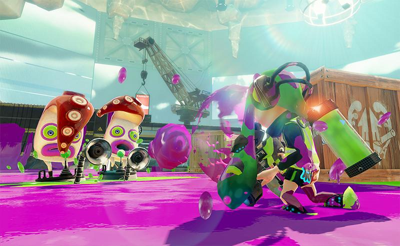 Splatoon スプラトゥーン コイツの名前は タコトルーパー タコ軍団 オクタリアン の中でも 最も一般的な戦闘員のようだ ホバークラフトで見回りをしているもの 固定式の足場で見張りをしているものなど 様々な形で配備されているらしい