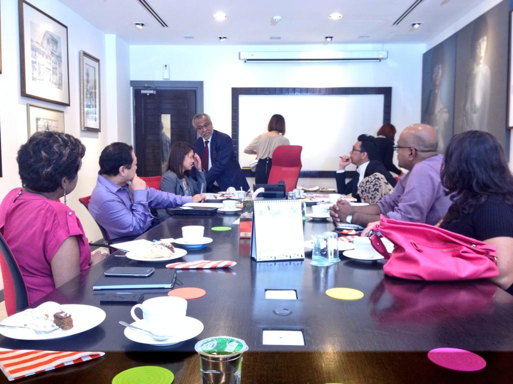Meeting the Chairman of ASEAN Intergovernmental Commission on Human Rights (AICHR), Tan Sri Shafee Abdullah