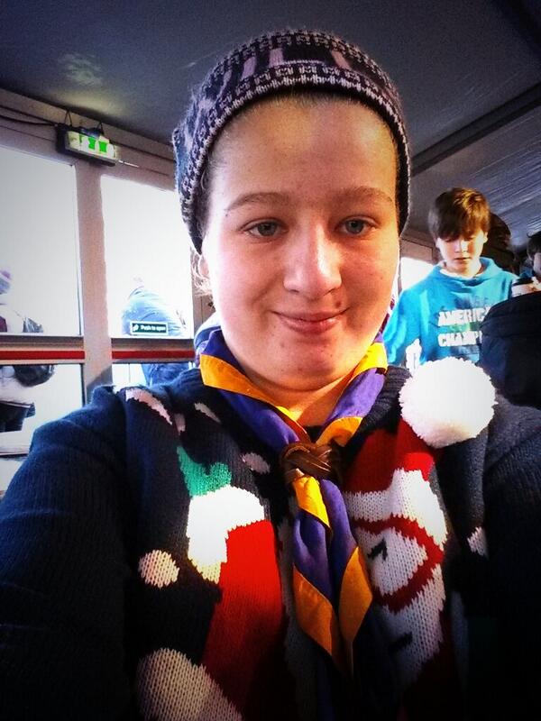 Festive fun at Hampton Court Palace! Ice Skating with my Beaver Scout group!