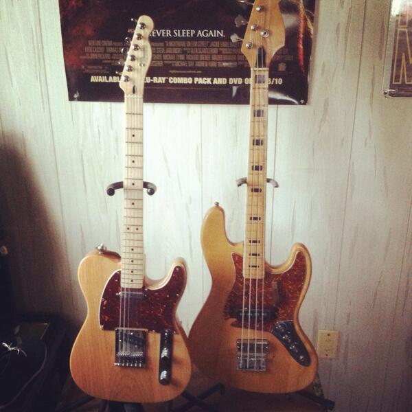 ThrowIntoSpace's tweet image. My guitar couple! They match!