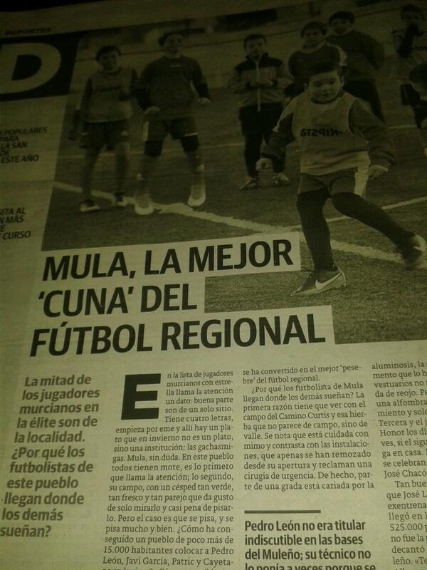 Nuestro club reportaje en la verdad.
Otros como juegan en bancales de cebollas pues no llegan a ningun lado
