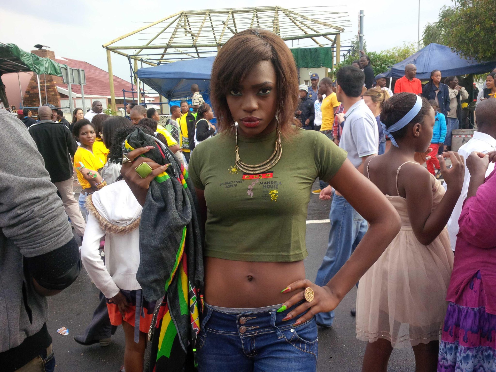 Spotted : Beverly Osu & Denrele Edun at Mandela's House In Soweto.