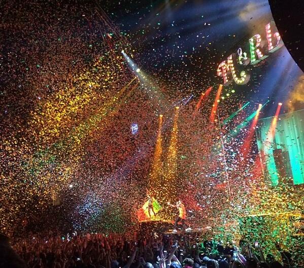 Confetti shot/Macklemore concert. No filter, #justsayin