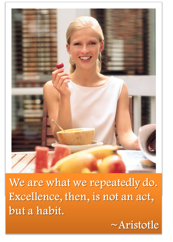 GFreeProf's tweet image. "Excellence is a habit" proclaimed Aristotle.  Are you practicing good eating habits? #celiac #ncgs