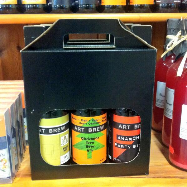 Art Brew beer gift packs available now; all packs include 'Bristolbock' 7.0% and are £8.99. <a href="/ArtBrew/">Art Brew</a>