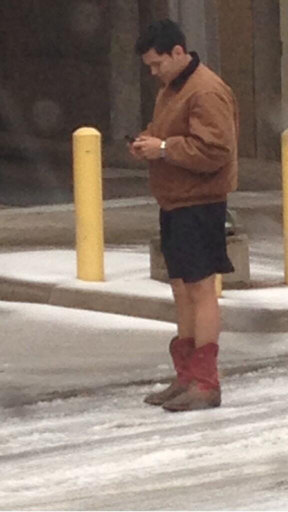 shorts and cowboy boots guys