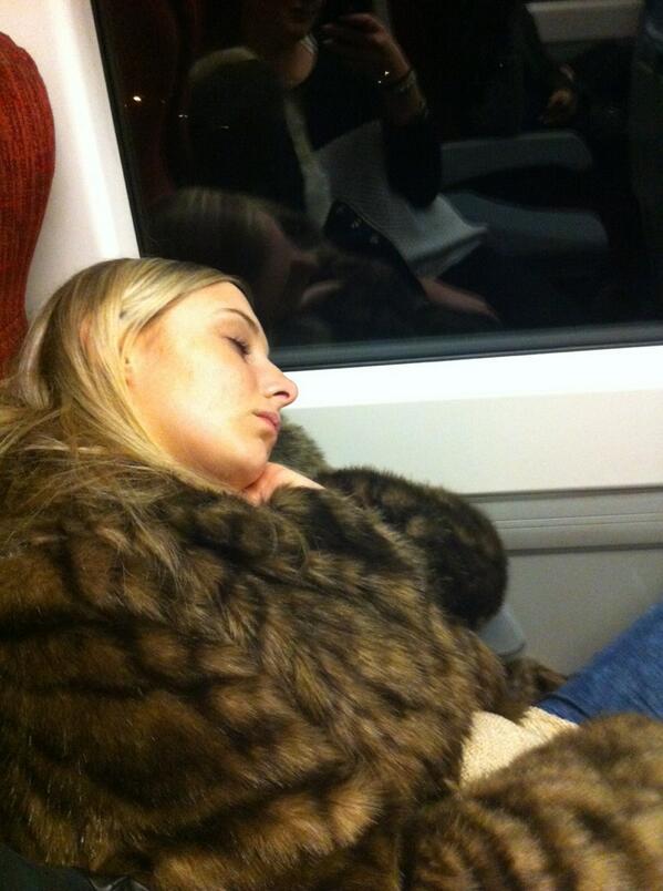 Devon bound <a href="/kirstie_mr/">Kirstie May-Russell</a> you'd better wake up before Birmingham! #cute #naptime #4hourstogo