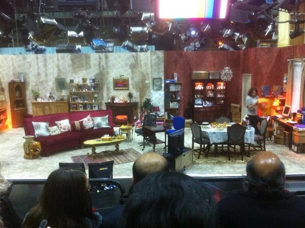 MrsHoddle's tweet image. Sneaky not really allowed snap of the studio. #kumars