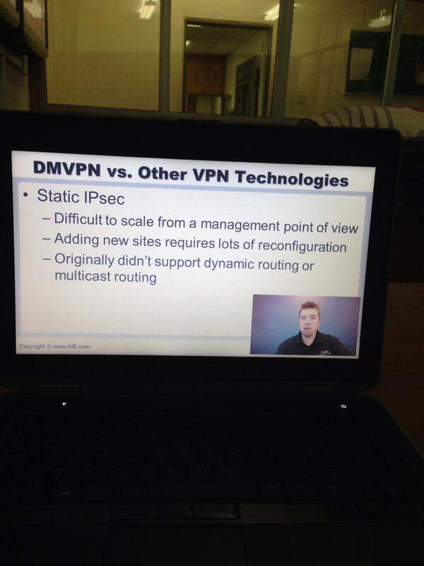 ielabgh's tweet image. Brian McGahan going in hard on at the DMVPN vSeminar #überGeek @brianmcgahan @inetraining