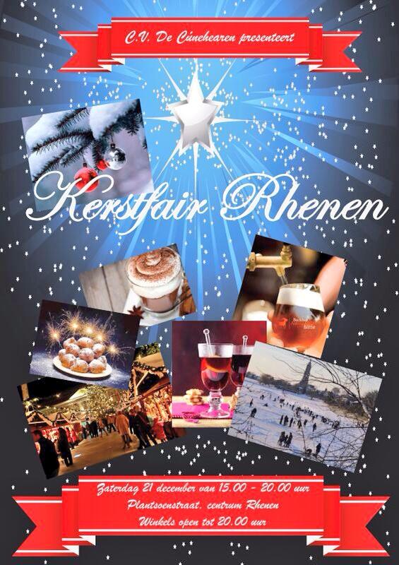 Zaterdag 21 december #kerstfair in #Rhenen. Gezellig #shoppen onder het genot van een #hapje en een #drankje!