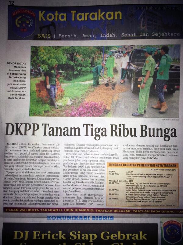 DKPP_Tarakan's tweet photo. Ayo bersama DKPP ganti rumput dengan bunga dalam rangka mewujudkan Tarakan Flower City @Tarakan_Promote http://t.co/rGRonZ09vn
