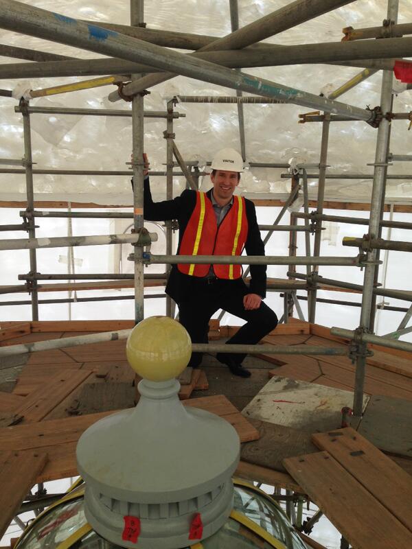 spencercronk's tweet photo. Wonderful to be able to check out another state's Capitol Preservation efforts! cc:@coloradogov @ADMN_Minnesota @mnhs http://t.co/Rp1QpMpUAD