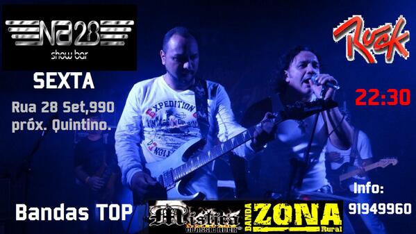 Zona_Rural's tweet photo. HOJE TEM ZONA RURAL E MÍSTICA, NO "NA 28" (Rua 28 set,990 - próx. Quintino). Couvert 10,00...Info: 9194 9960.Às 22:30 http://t.co/oA5b0Omzhc