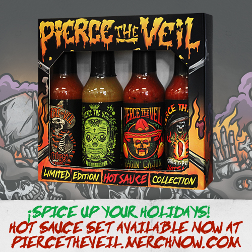 piercetheveil's tweet photo. Order our Limited Edition Hot Sauce Collection today at http://t.co/7R67yWUrGA so you can spice up your holidays! http://t.co/PeaosvS5AO