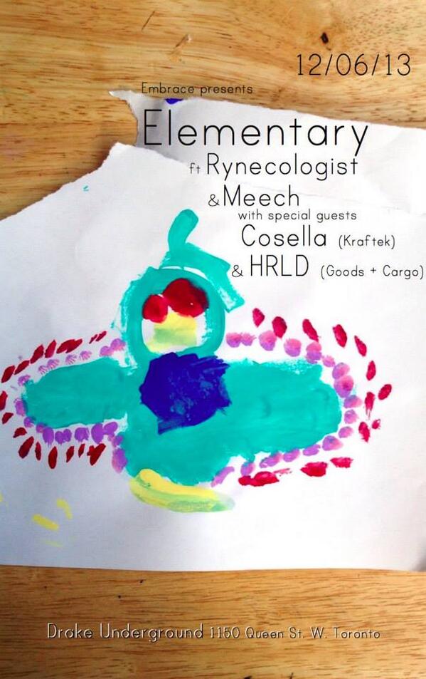 RYNECOLOGIST's tweet photo. @EmbracePresents #Elementary @thedrakehotel TONIGHT! w. Myself @cosellamusic &amp; @haroldu [HRLD]. http://t.co/eiEZnKaTUe