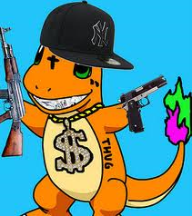 Cute_Charmander's tweet image. Gangsta Charmander