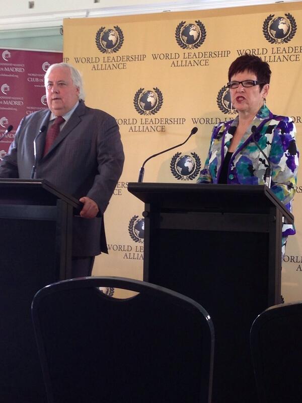 CliveFPalmer's tweet photo. Great start to @CLUBdeMADRID annual conference @PalmerCoolum this morning with Dame Jenny Shipley #cdmwork http://t.co/np72lDPXF7