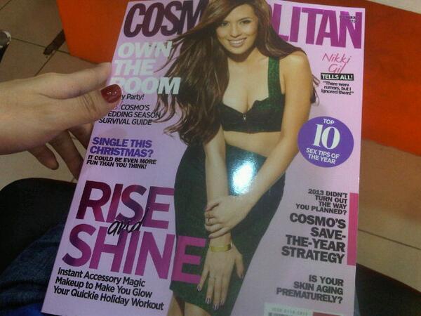 iammissseven's tweet image. Love Nikki Gil&apos;s @cosmo_ph Dec cover &amp;amp; story! Entertained and forgot 3hr hair makeover at Xcess Salon. #CosmoPH sexy!